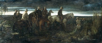 The Dawn of Victory - Lord Clyde Reconnoitring the Position of the Enemy, in Advance of the Relief of Lucknow on 14th November 1857, c.1862 by Thomas Jones